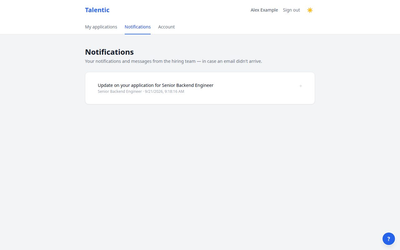 Screenshot: Notifications